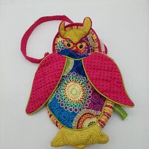 Sassy Pet Saks Owl With Polkadot Purse Plush Multi-colored